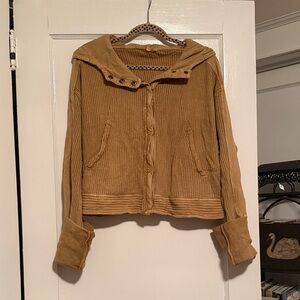 Free People Tan Utility Jacket